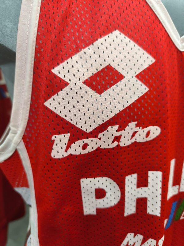 Completo basket Philips Matchline Lotto Olimpia Milano 1989-1990 - immagine 4